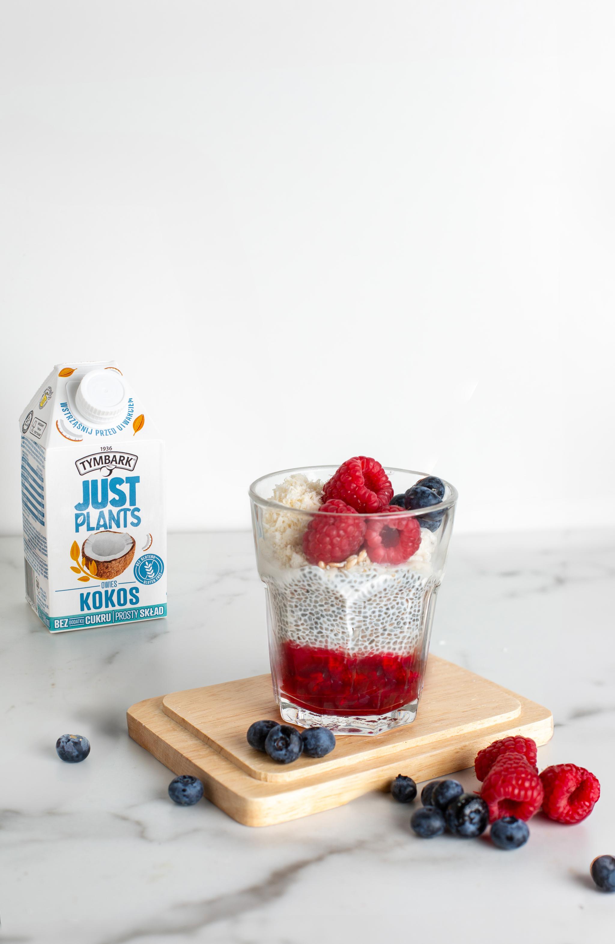 Deser malinowy z chia