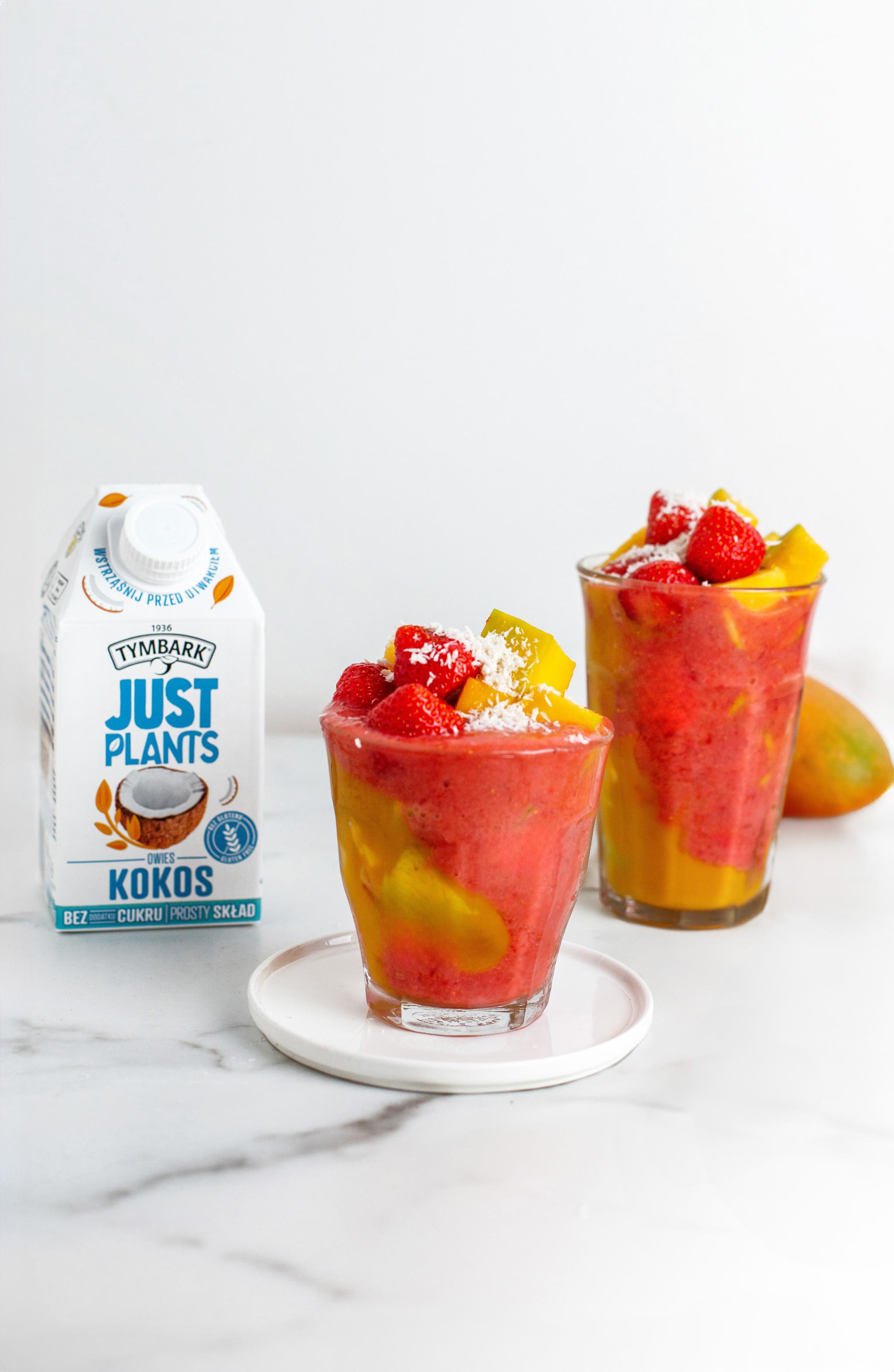 Koktajl mango-truskawka