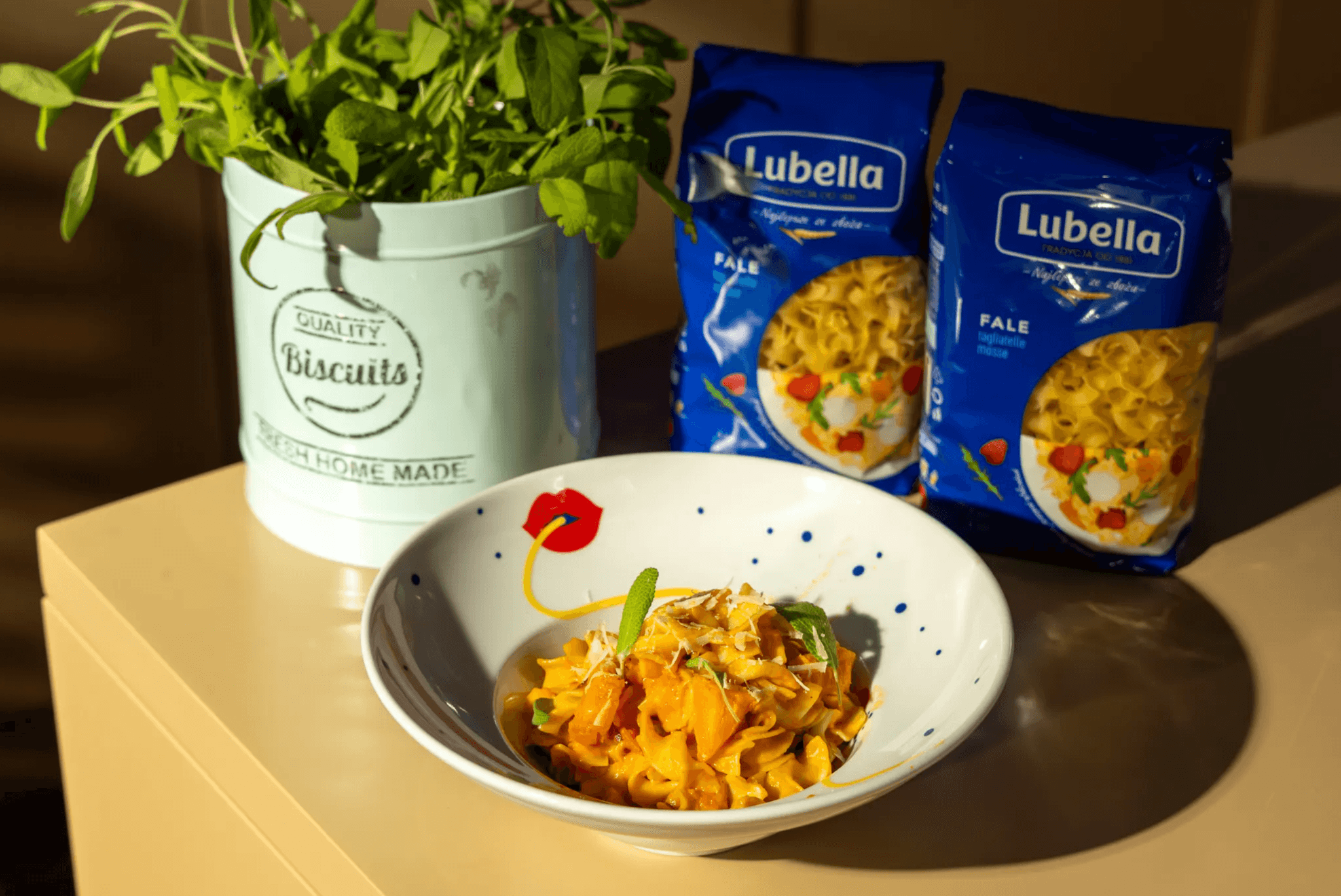 Makaron z dynią i szałwią