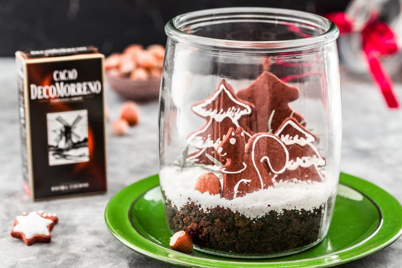 Świąteczne jadalne terrarium z piernikami