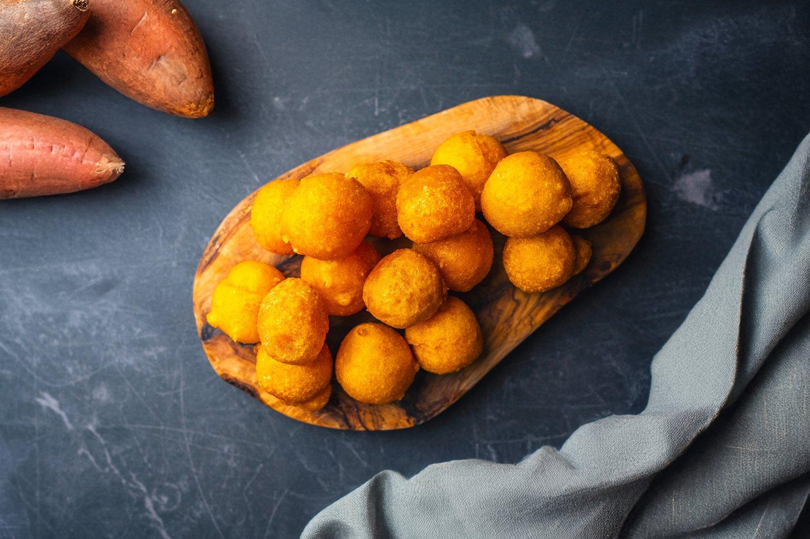 Tajskie kuleczki ze słodkich ziemniaków