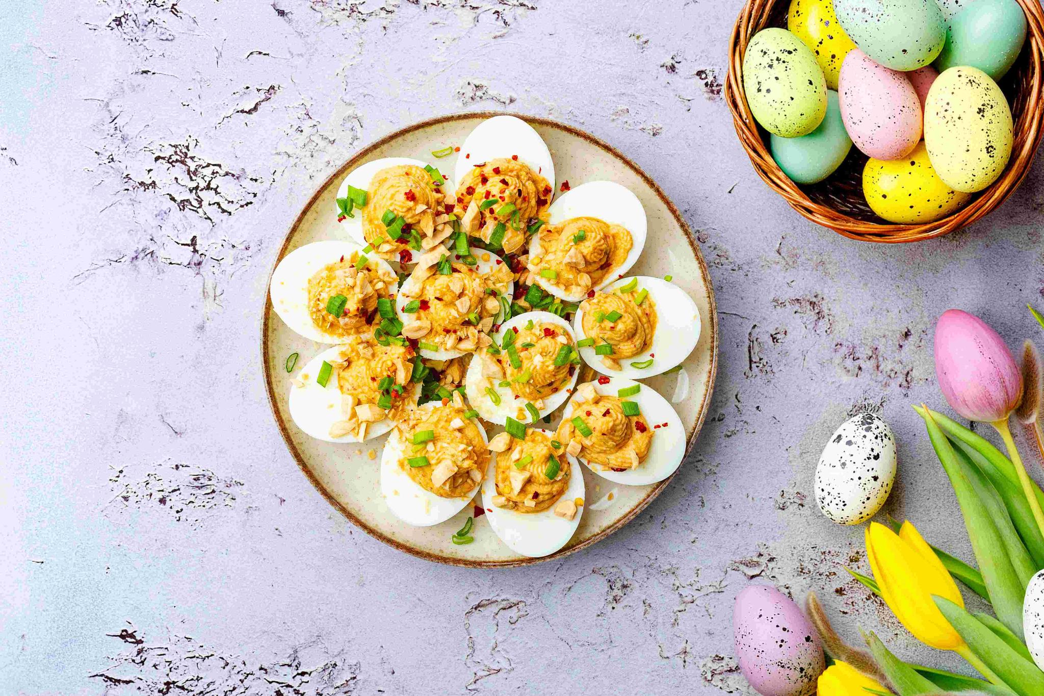 Jajka faszerowane kimchi