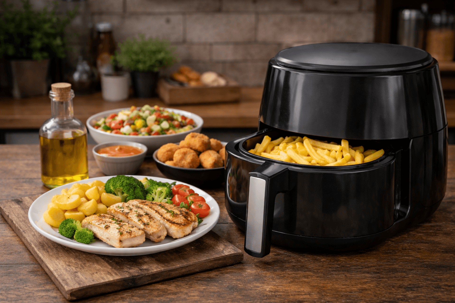 Czy dania z airfryera są zdrowe? Zalety i wady korzystania z frytkownicy beztłuszczowej