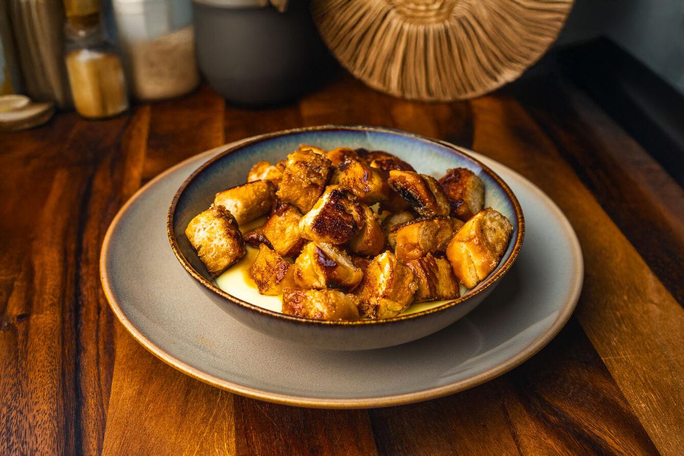 Pudding z tostami a'la crème brûlée