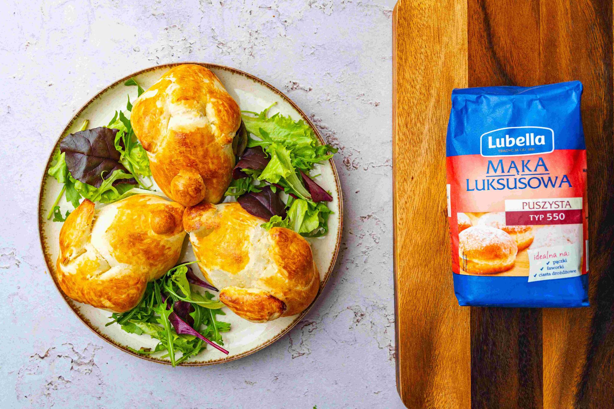 Wielkanocne bułeczki zajączki do koszyczka